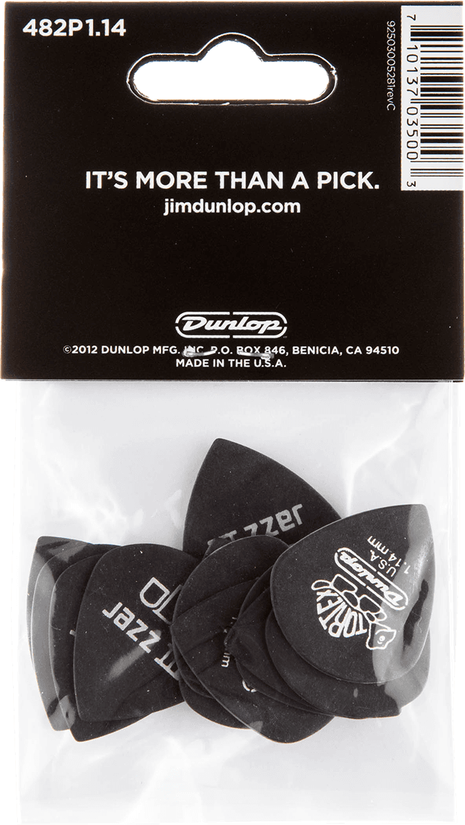 12 x 1,14mm Tortex Pitch Black Jazz III