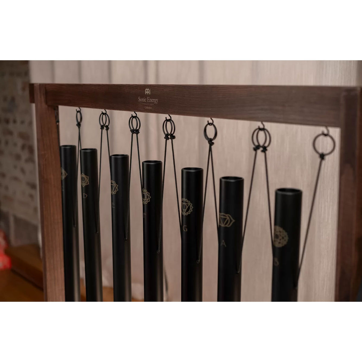 SBTSETCHA - Tubo da bagno sonoro 7 pezzi Set di campane Chakra 432 Hz nero