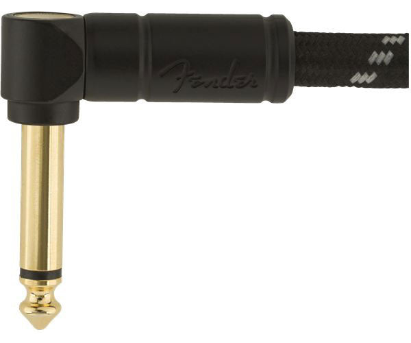 DELUXE INSTRUMENT CABLE STRAIGHT/ANGLE 18.6' BLACK TWEED