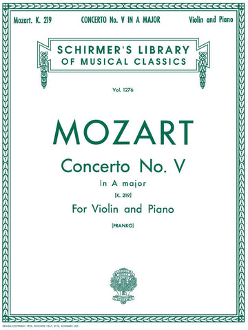 Violin Concerto No.5 In A Major K.219