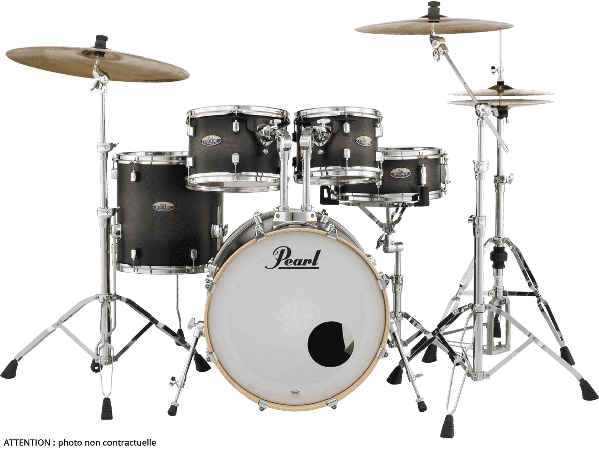 Decade Maple Stage 22 Nero satinato Burst