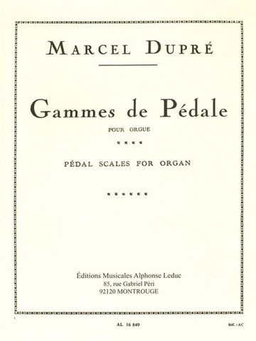 Gammes De Pédale pour Orgue