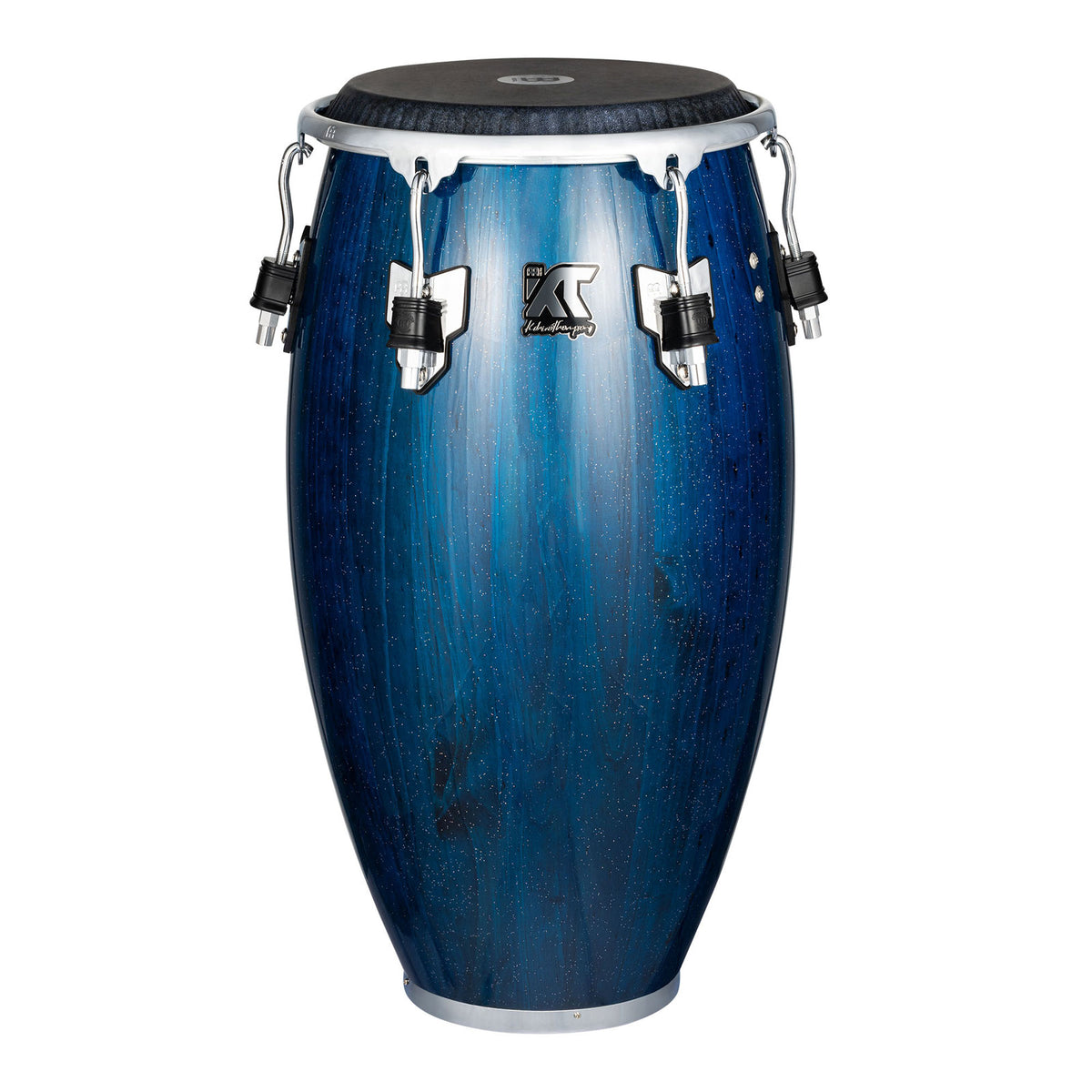 Artist Series William Kachiro Conga 11 3/4" /REMO® Black Calfskin Skyndeep Heads - Blue Wave