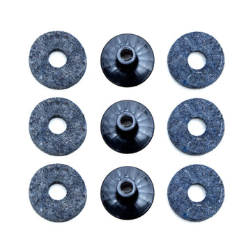 PACK OF 3 CYMBAL FELTS AND BUTTERFLIES