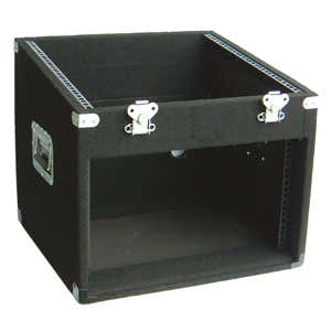Flight case rivestito in moquette 10u+6u