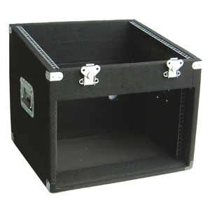 Flight case rivestito in moquette 10u+6u