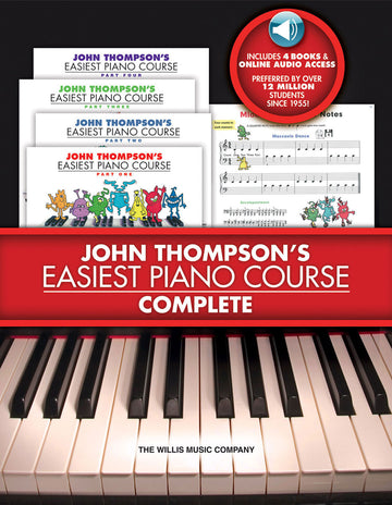 Corso di pianoforte più facile di John Thompson - completo