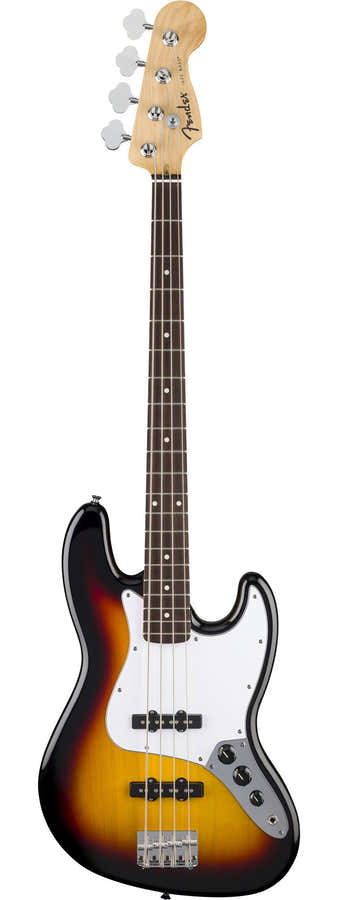 Standard Jazz Bass LRL battipenna bianca 3-Color Sunburst