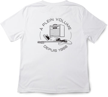 White T-Shirt Black Ride Logo M-Size