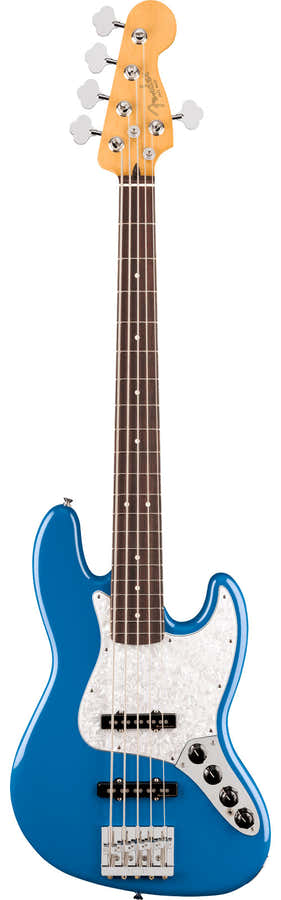 Jazz Bass V Active Player II Modified RW Blu Elettrico