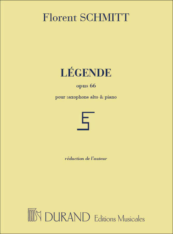 Schmitt - Leggenda - Sassofono e pianoforte