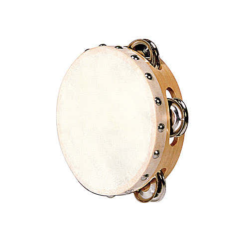 Tamburello Pelle naturale 15 CM + piattini