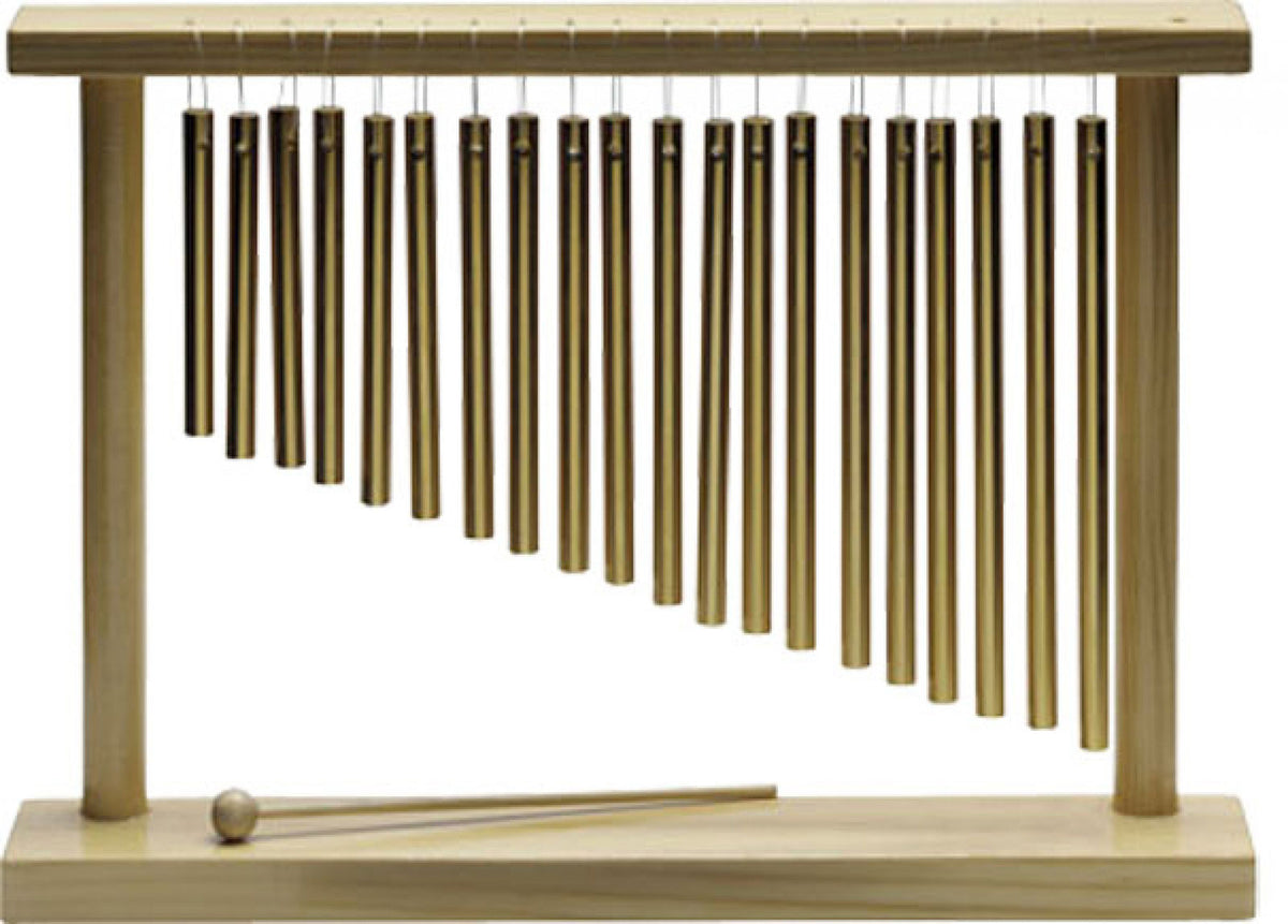 Bar Chimes 2 barre su supporto in legno