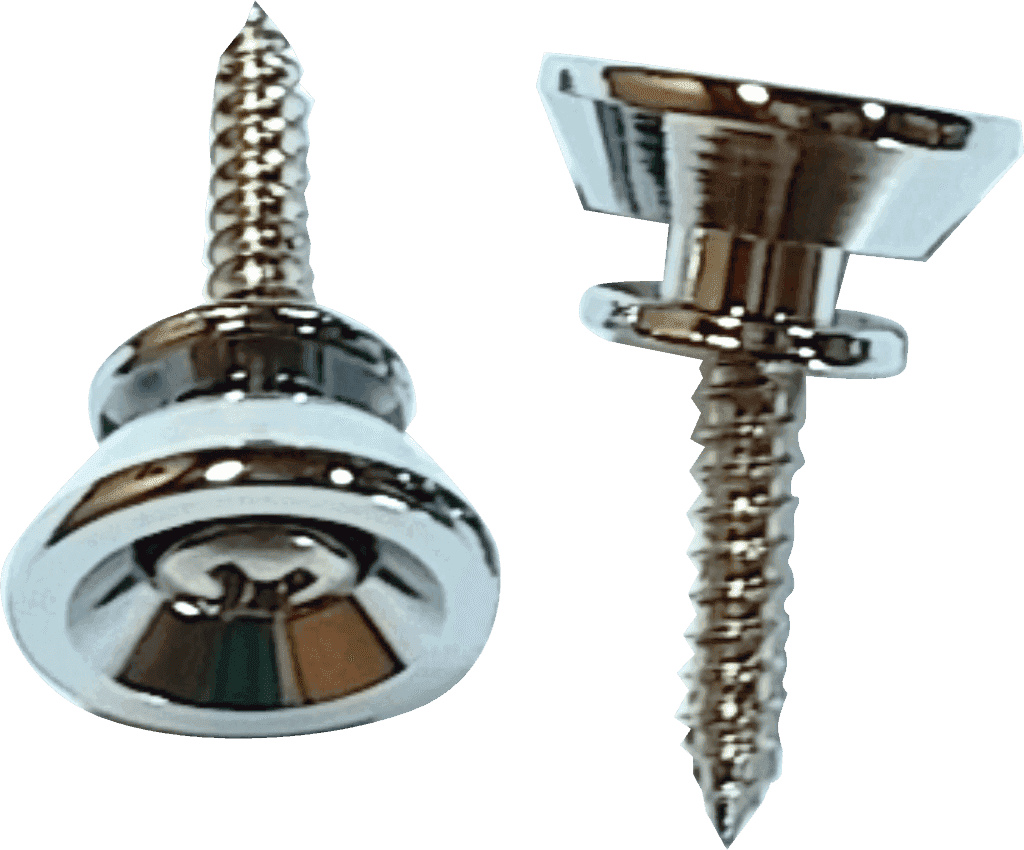 STAYPIECES BELT CLIPS TYPE LP BY 2 WITH SCREWS CHROME