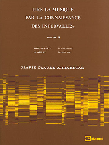 Arbaretaz MARIE-claude - Leggere la Musica Vol.2 attraverso la Conoscenza degli Intervalli