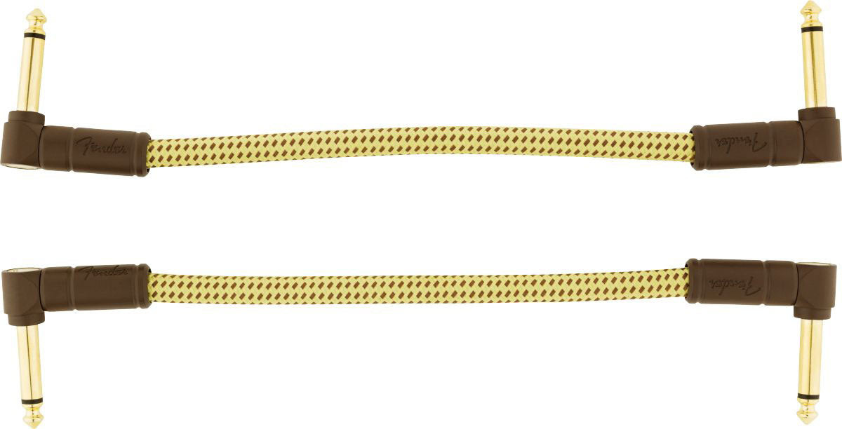 DELUXE INSTRUMENT CABLES (2-PACK) ANGLE/ANGLE 6" TWEED