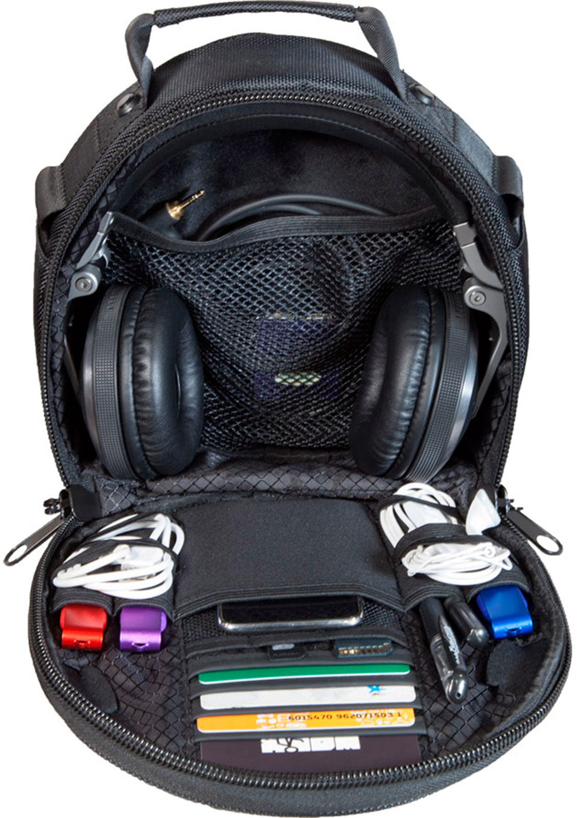 Borsa nera per cuffie