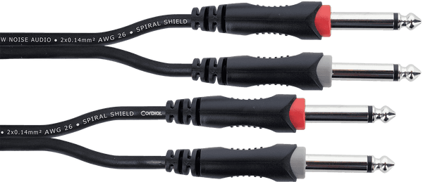 Cavo Audio Doppio Jack Mono 6 M