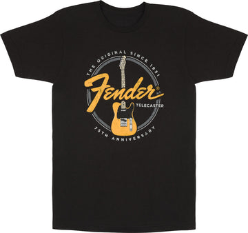 "L" T-Shirt 75th Telecaster Vintage Black