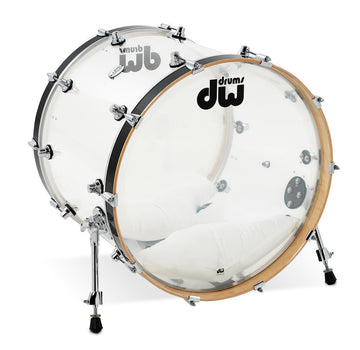 BASS DRUM DESIGN ACRYLIQUE CLEAR