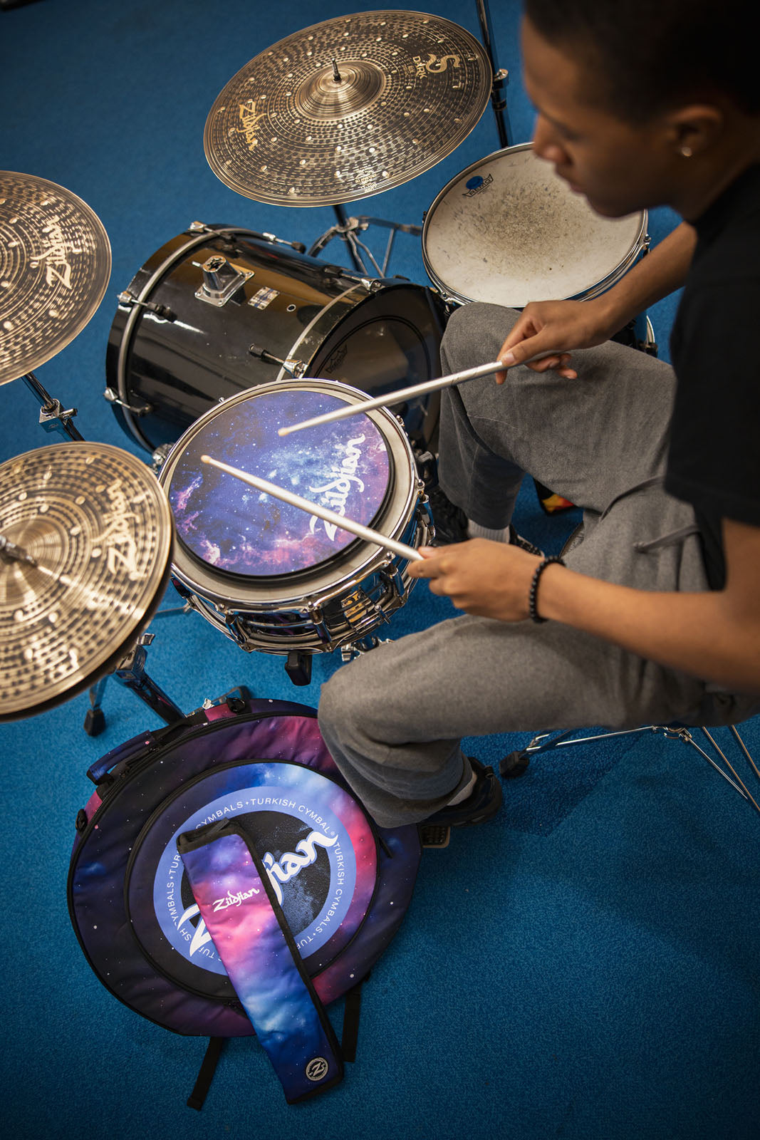DRUMSTICK BAG "MINI" STUDENT PURPLE GALAXY