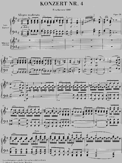 Beethoven L.V. - Concerto For Piano And Orchestra No. 4 G Major Op. 58