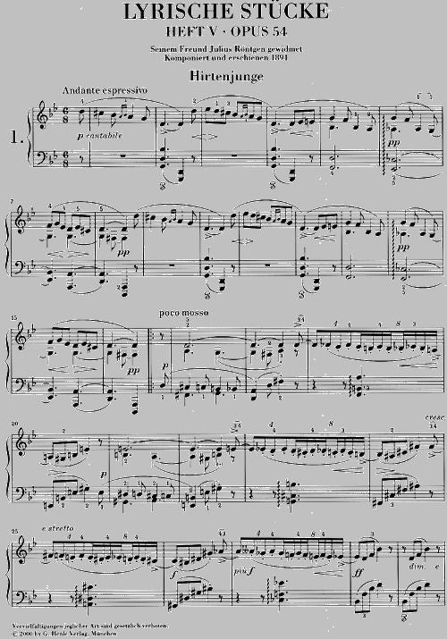 Grieg E. - Lyric Pieces Volume V Op. 54