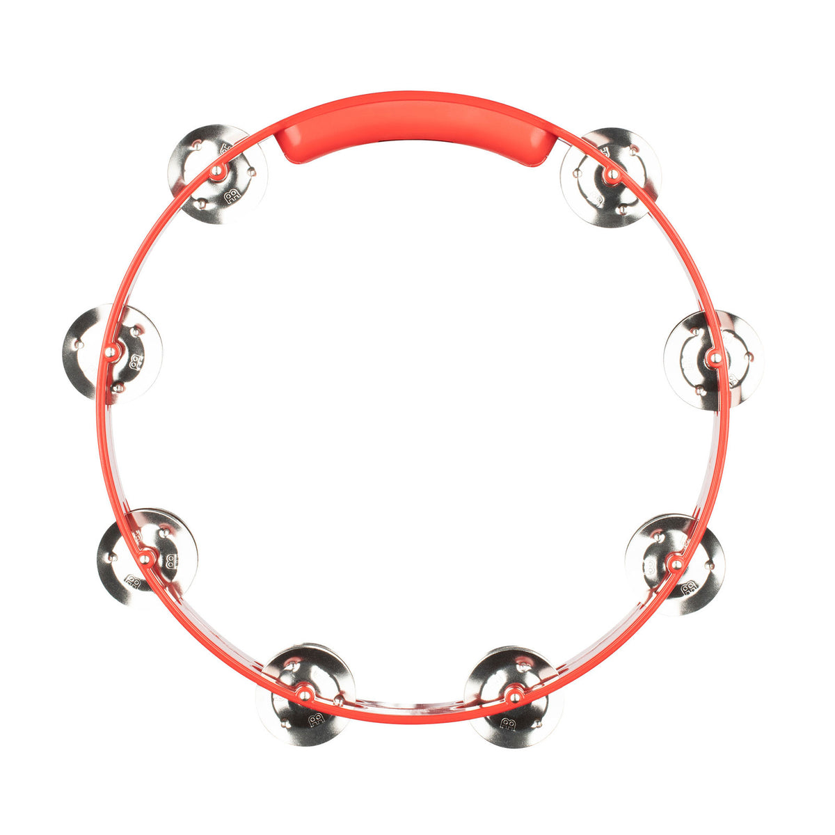 HTT10R - Tamburello ABS Rosso 25CM 1 Fila di Piattini