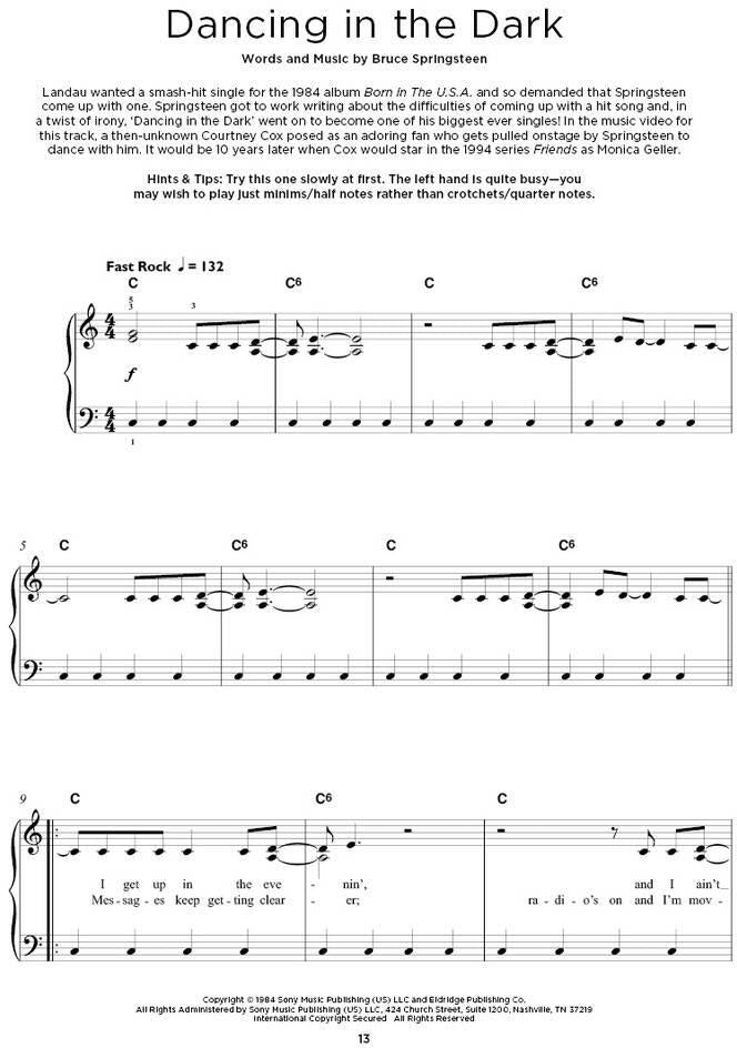 Pianoforte facilissimo : Bruce Springsteen
