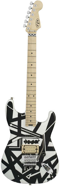 EVH Striped Series Shapes, MN Bianco e Nero