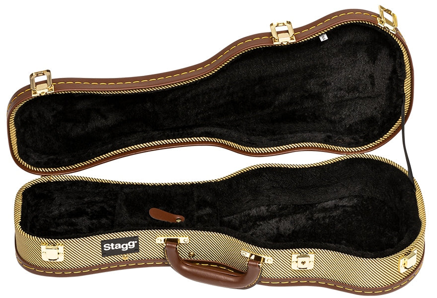 Custodia Ukulele Soprano Tweed - GCX-UKS GD