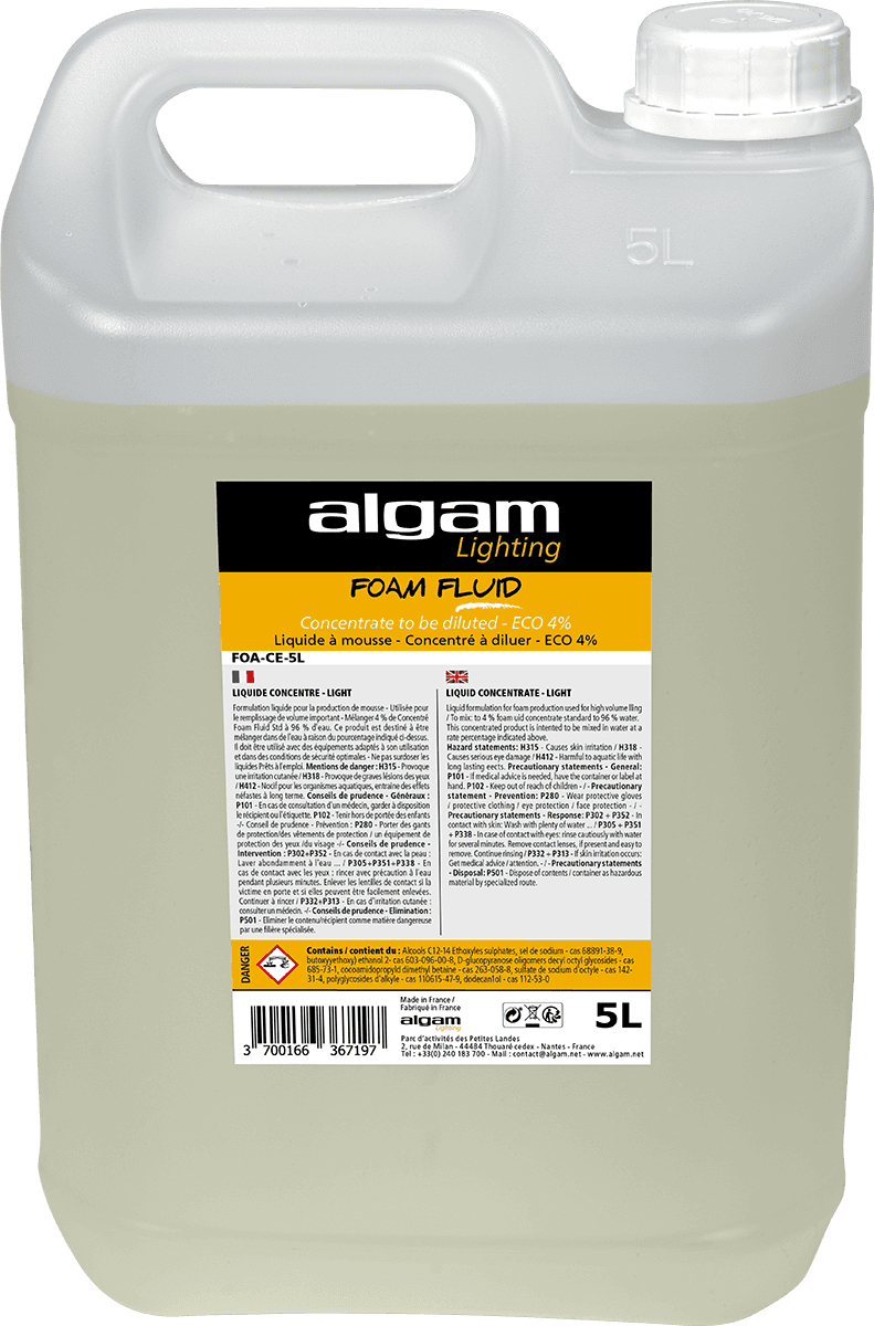 Liquido schiumogeno concentrato da diluire ECO 4% 5L