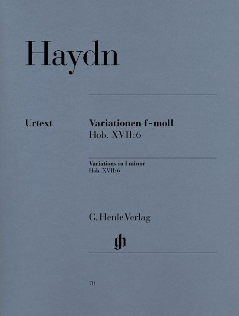 Haydn J. - Variations F Minor Hob. Xvii:6