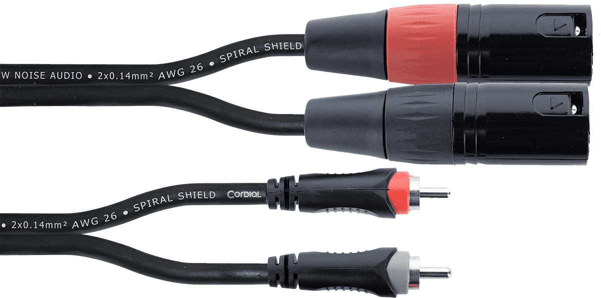 Cavo Audio Doppio XLR Maschio / RCA 1 M
