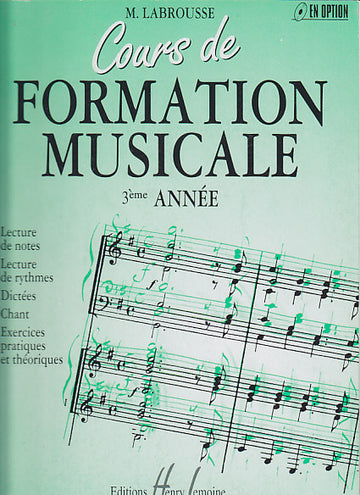 Labrousse Marguerite - Cours De Formation Musicale Vol.3