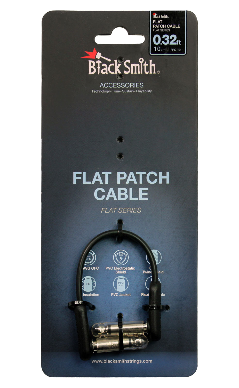 Cavo patch 0.10M Jack angolati