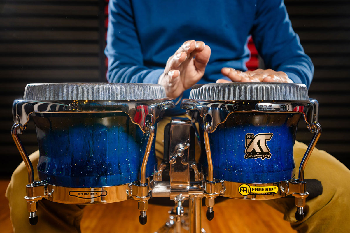WKT400BW - Artist Bongo William "Kachiro" Thompson 7" & 8 1/2" Blue Wave