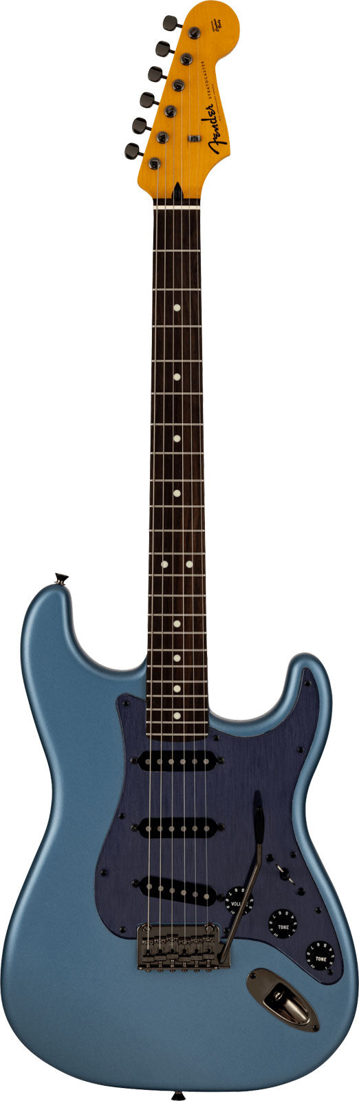 Stratocaster SSS HYBRID II MIJ RW Aero Blue opaco
