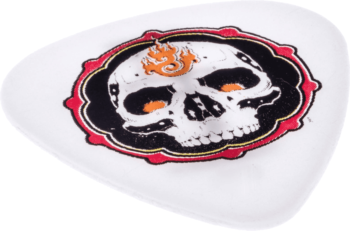 36 x 0,60mm Blackline II Alan Forbes Flame Skull Bianco