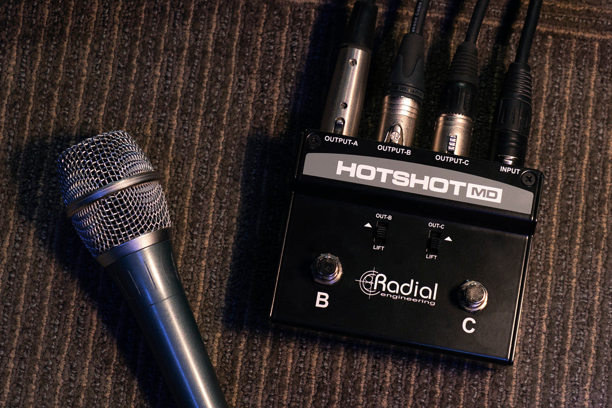 HOTSHOT-MD Commutatore microfonico con 3 uscite
