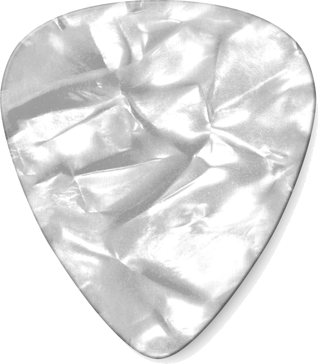 12 x Celluloide sottile Perloid bianco