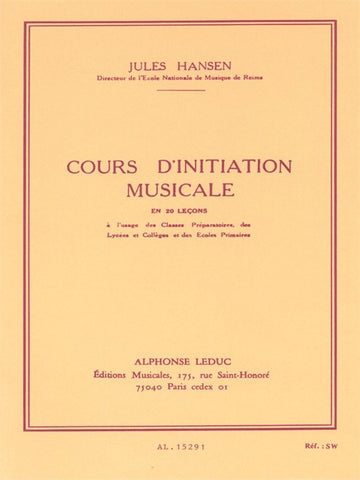 Cours Dinitiation Musicale en 20 Lecons Cle de Sol