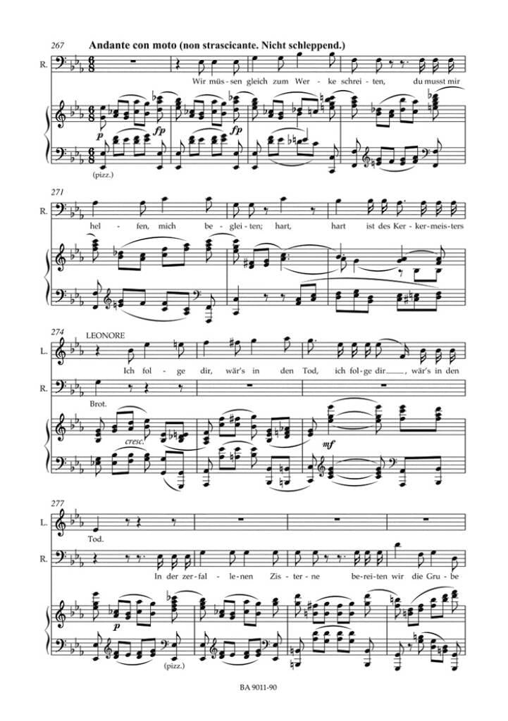BEETHOVEN LUDWIG VAN - Fidelio OP.72 - Partitura vocale
