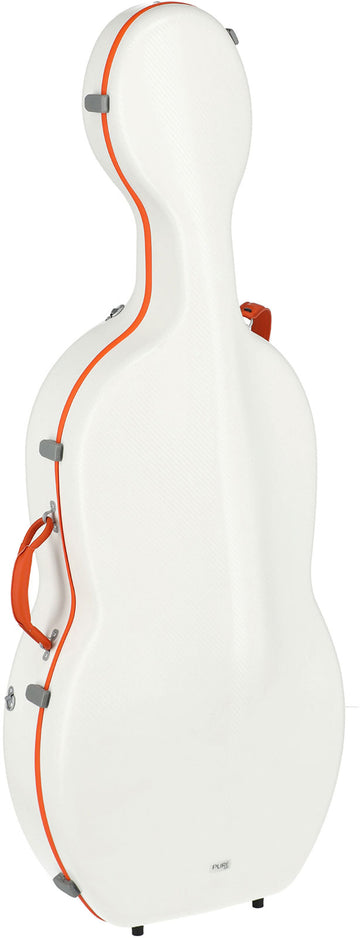 CELLO CASE POLYCARBONATE FUN 4/4 WHITE / ORANGE