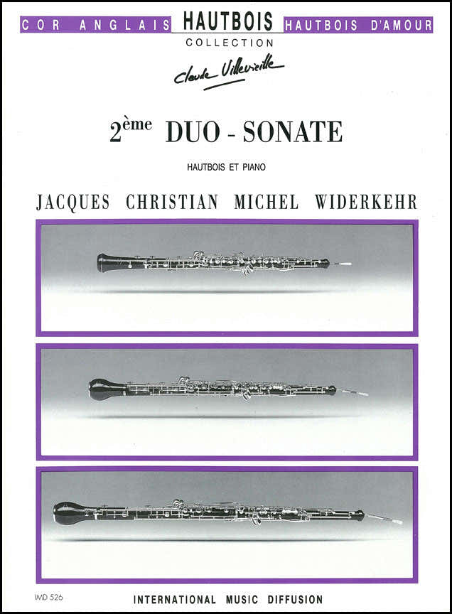 Widerkehr - 2ème Duo Sonate En Ut Majeur - Hautbois & Piano