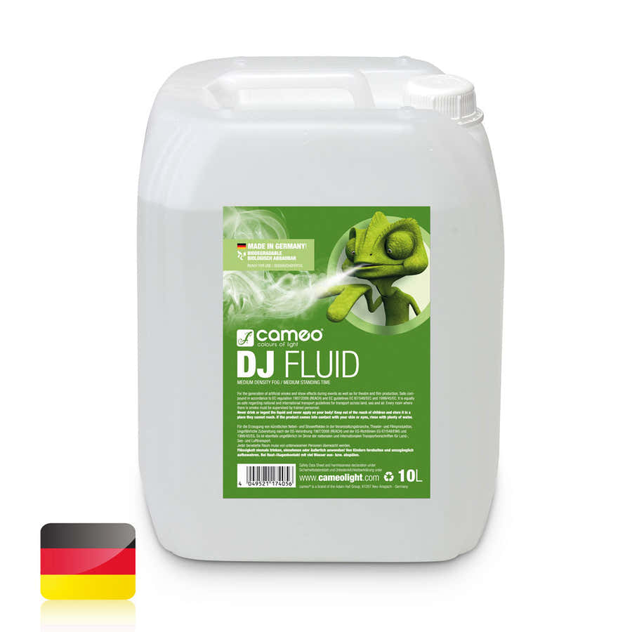 DJ FLUID 10L - LIQUIDO PER MACCHINA DA FUMO A MEDIA DENSIT E TENUTA - 10 L