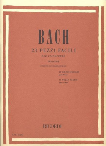 BACH J.S. - 23 PEZZI FACILI PER PIANOFORTE + CD