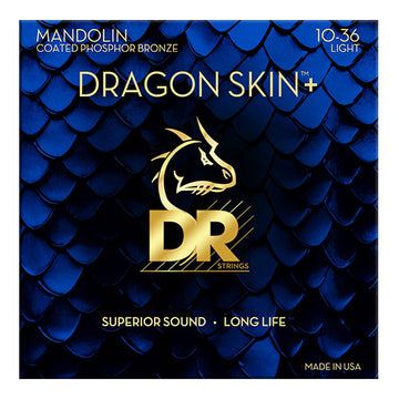 10-36 Dragon Skin+ corde per mandolino rivestite Light