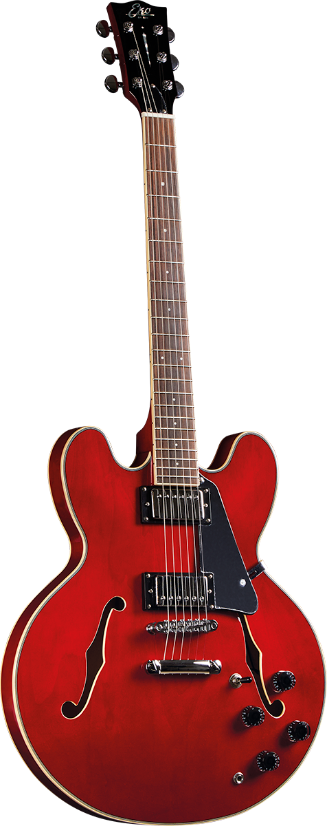 Type Hollowbody double cut Cherry Red