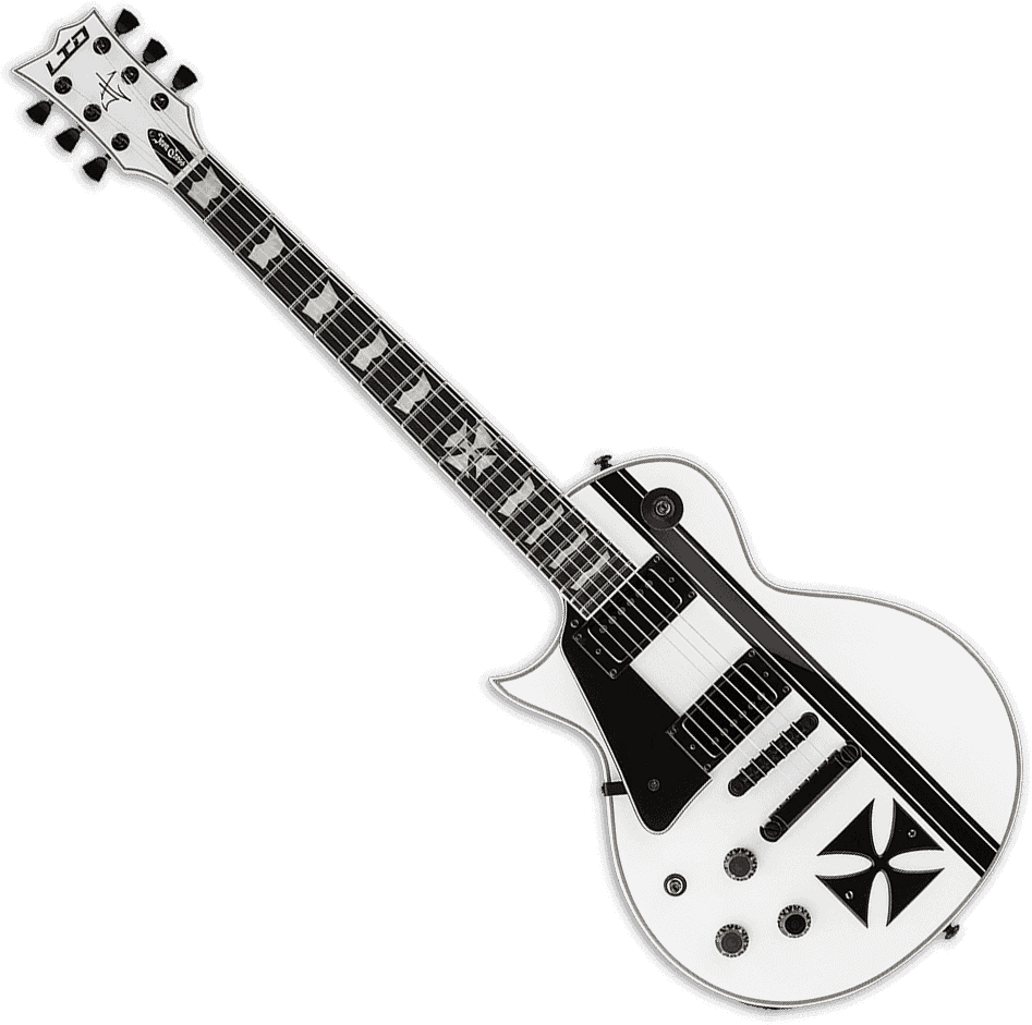 Signature James Hetfield Ironcross Snow White Lh Snow White